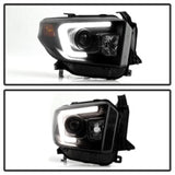 Spyder Toyota Tundra 2014-2016 Projector Headlights Light Bar DRL Black Smoke PRO-YD-TTU14-DRL-BSM 5080165