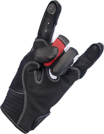 BILTWELL Bridgeport Gloves - Red - Medium 1509-0801-303