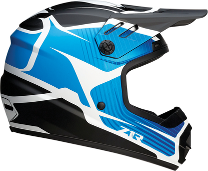 Z1R Youth Rise Helmet - Flame - Blue - Medium 0111-1449