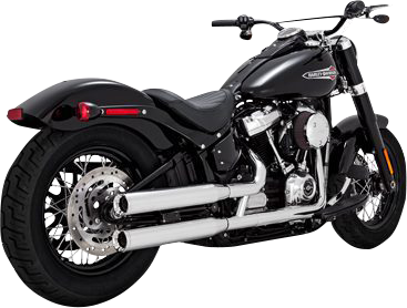 VANCE & HINES Eliminator 300 Slip-On Mufflers - Chrome Softail  2018-2022  16312