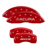 MGP 4 Caliper Covers Front Acura Rear MDX Red Finish Silver Characters 39021SMDXRD