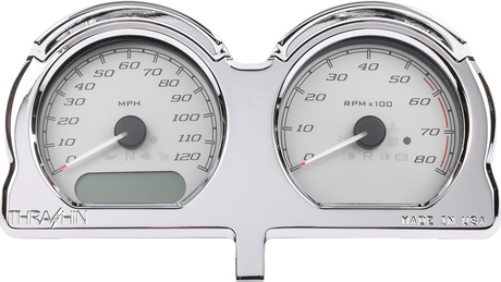 THRASHIN SUPPLY CO. Gauge Relocation Kit - Chrome TSC-2707-3