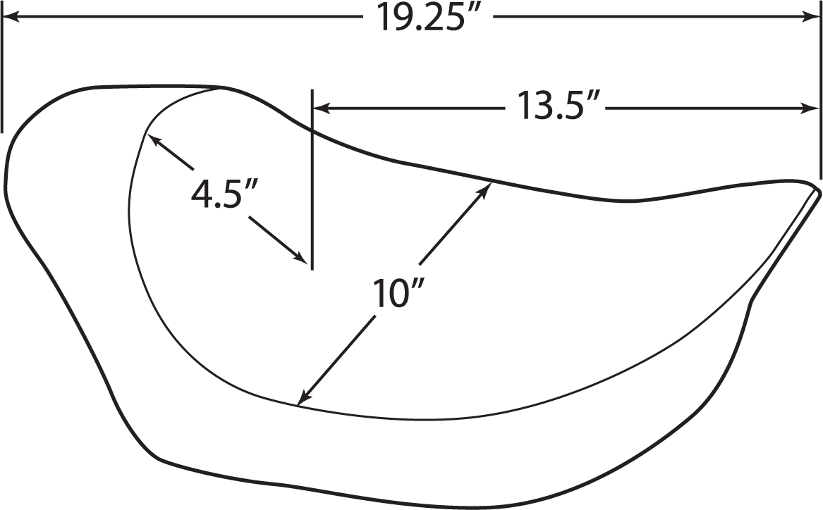 DRAG SPECIALTIES Asiento individual EZ Mount - Suave FXR 0805-0067 