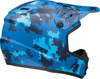 Z1R Youth Rise Helmet - Digi Camo - Blue - Medium 0111-1464