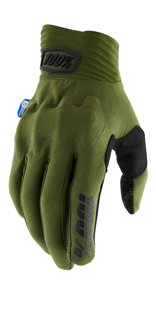 100% Cognito Smart Shock Gloves - Army Green/Black - 2XL 10014-00029