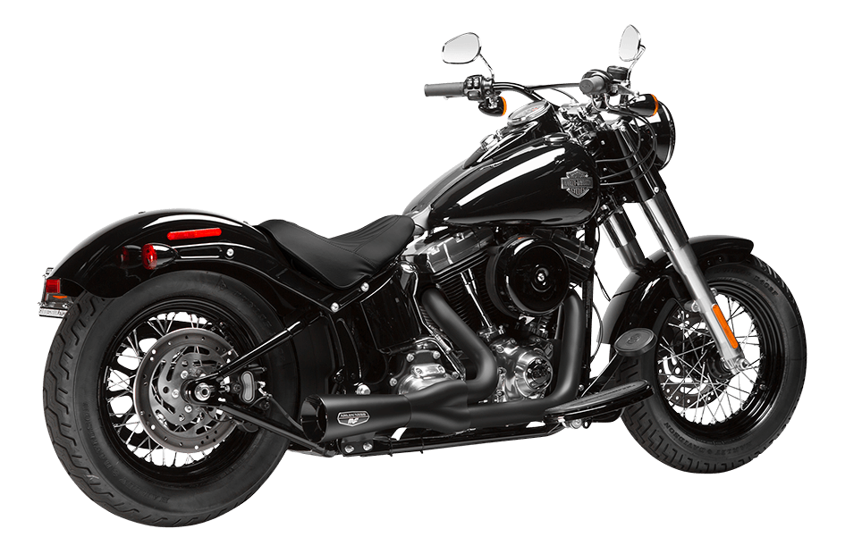 MAGNAFLOWNess Fbomb 2 Into 1 Blk/Blk Softail 86-177213002