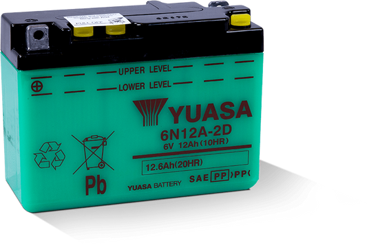 Yuasa 6N12A-2D Conventional 6 Volt Battery