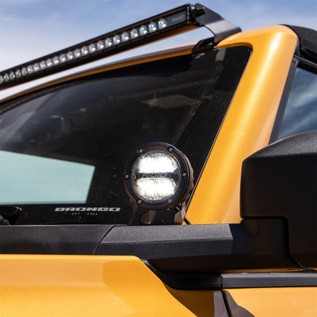 Ford Racing 2021+ Ford Bronco Mirror Mounted 4in Rigid LED Lights Kit M-15200K-BML