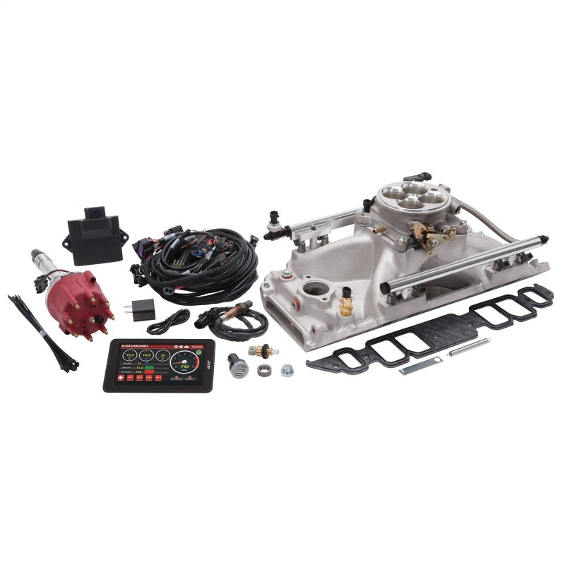 Edelbrock Pro Flo 4 EFI System Seq Port BBC Rect Port 625 Max HP 35lb/hr Satin Finish 35850
