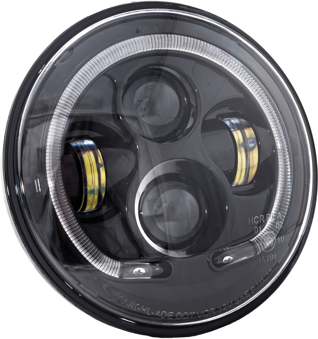 LETRIC LIGHTING CO7" Led Headlight Black Halo W/ Mnt AdapterLLC-LHP-7B