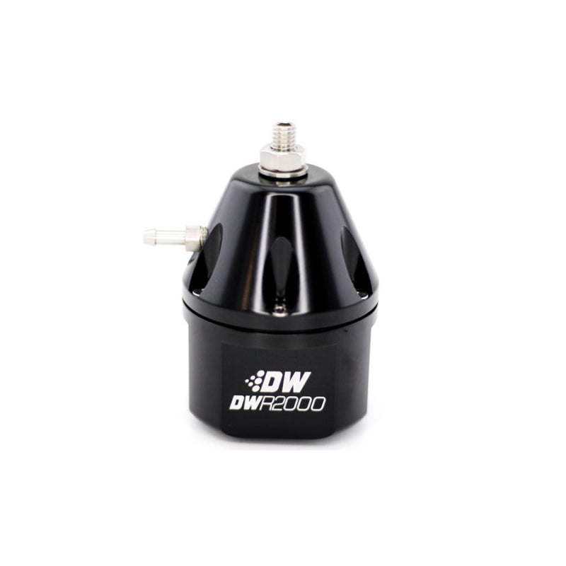 DeatschWerks DWR2000 Adjustable Fuel Pressure Regulator - Black 6-2000-FRB