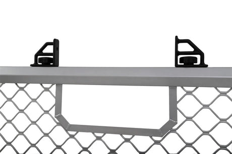 Deezee 17-23 Ford SuperDuty Cargo Management Cab Rack - Silver Mesh DZ 95072R