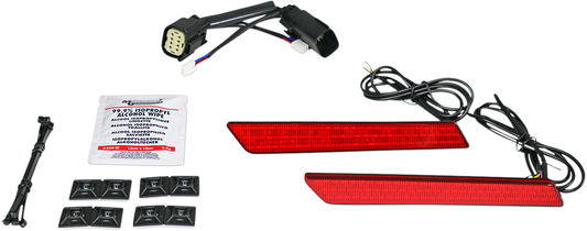 CUSTOM DYNAMICS Saddlebag Latch Lights - SS8 - Red CD-LATCH-SS8-R