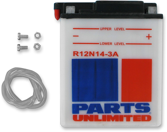 Parts Unlimited Conventional Battery 12n14-3a
