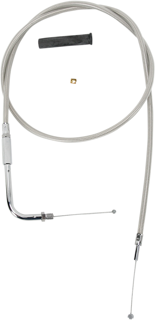 DRAG SPECIALTIES Throttle Cable - 42" - Braided 5331102B