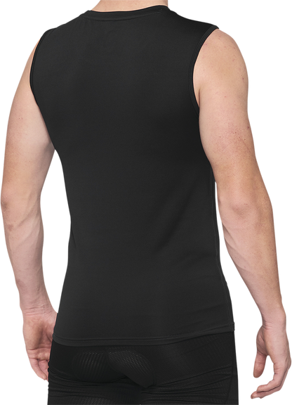 100% Basecamp Sleeveless Shirt - Black - Large 40046-00002