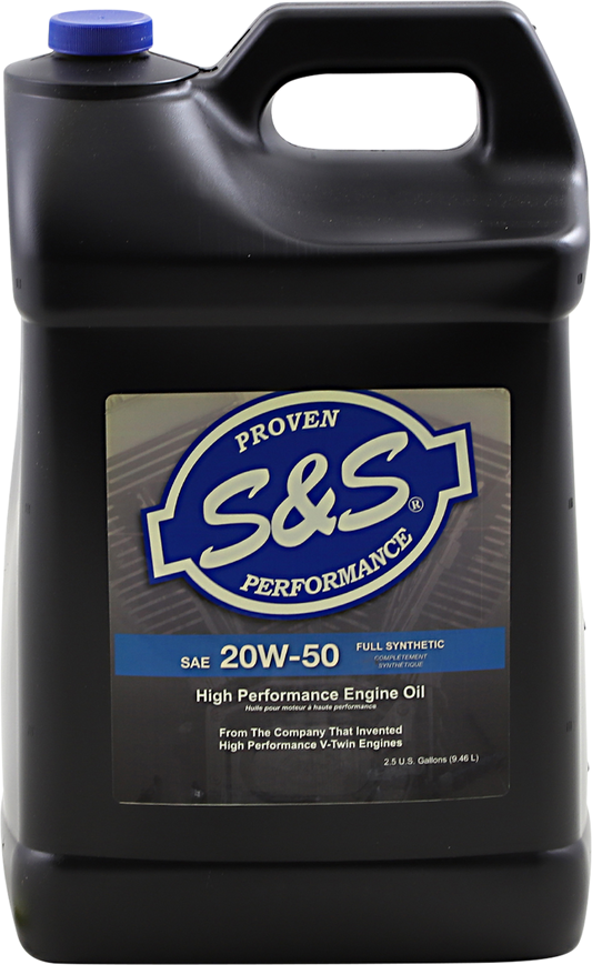 S&S CYCLE Synthetic Oil 20W-50 - 2.5 U.S. gal. 153749