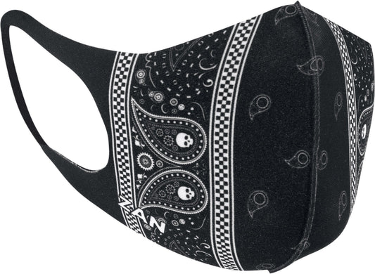 ZAN Lightweight Face Mask 2/Pk Classic Bandana / Black FMLW196