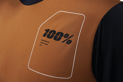 100% Ridecamp Jersey - Terracotta/Black - Small 40027-00015