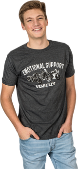 TECMATE Optimate Emotional Support Vehicles T-Shirt - Heather Charcoal - Medium TA-234CH