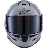 ALPINESTARS Supertech R7 Helmet - 22.06 - Solid - Gloss Gray - Small 8202126-1635-S
