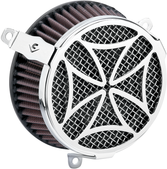 COBRA Air Filter - Cross - Chrome 606-0100-02-SB