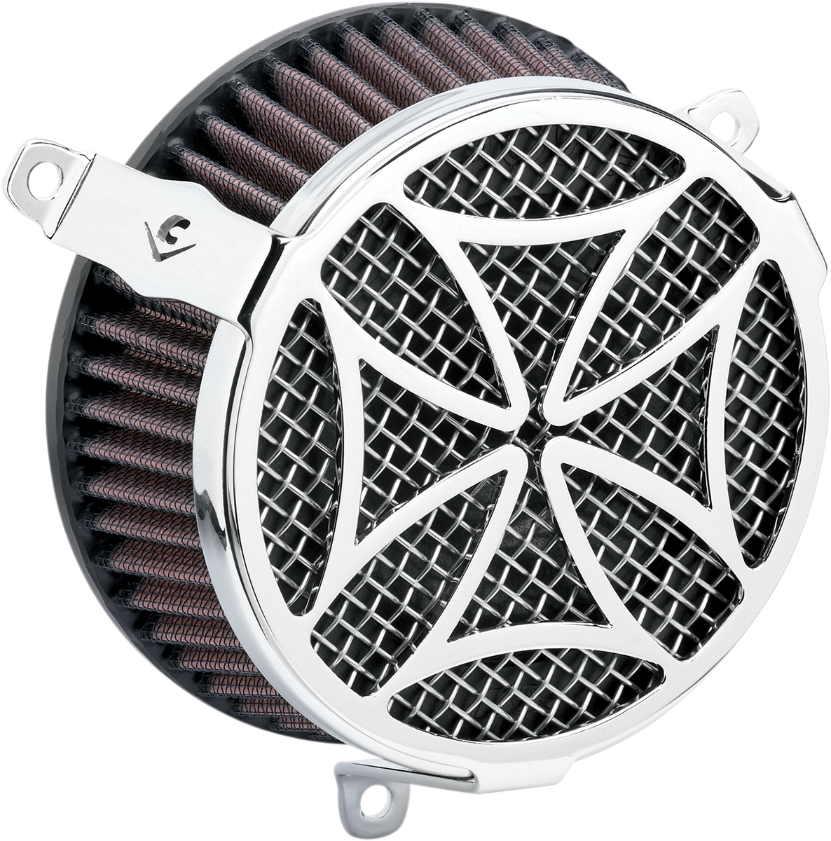 COBRA Air Filter - Cross - Chrome 606-0101-02-SB