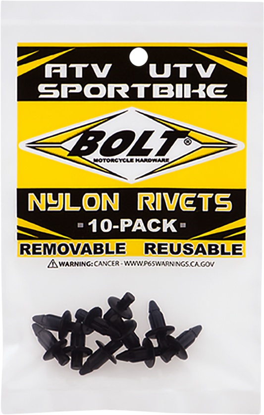 BOLT Push Rivets - M6 - 10 Pack 2005-6SRIV