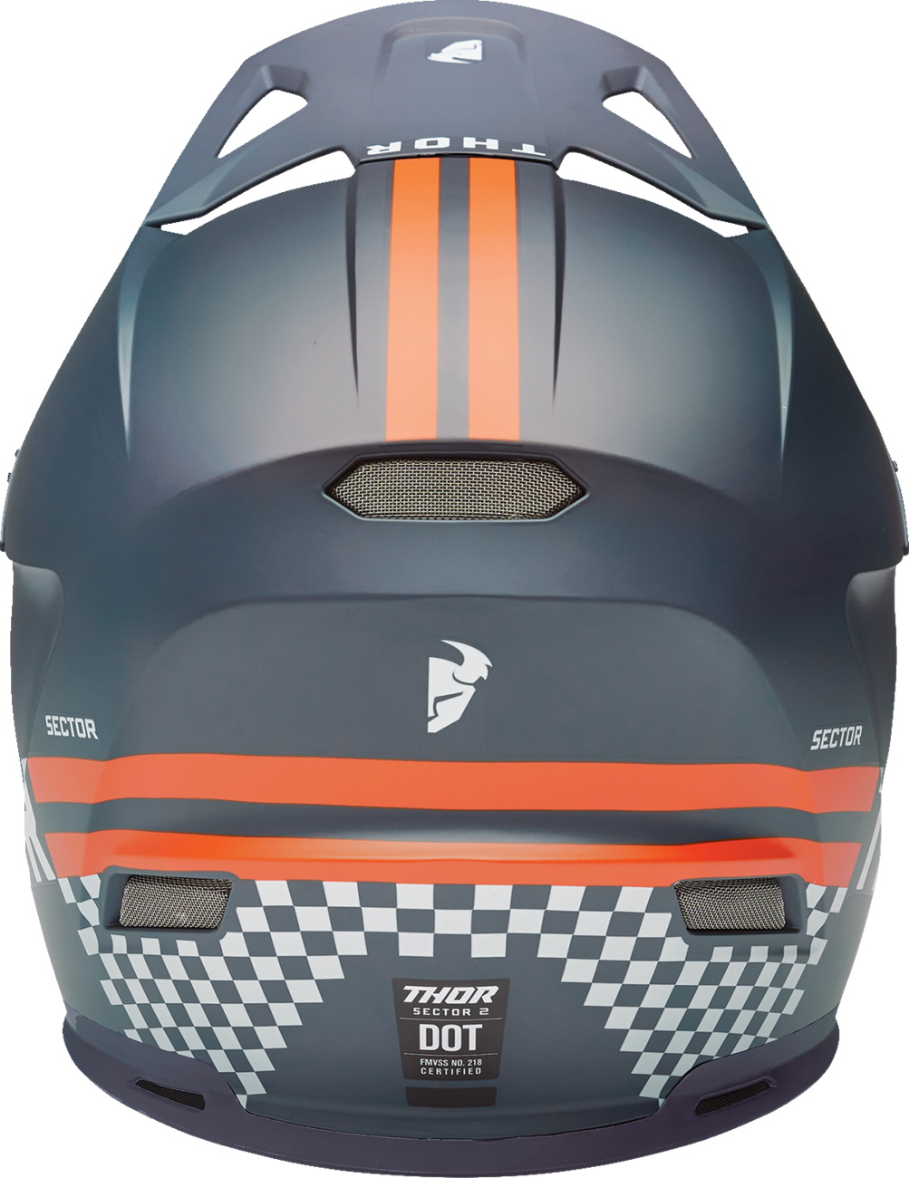 THOR Sector 2 Helmet - Combat - Midnight/Orange - Medium 0110-8139