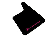 Rally Armor Universal Fit (No Hardware) Basic Plus Black Mud Flap w/ Red Logo MF20-BAS-RD