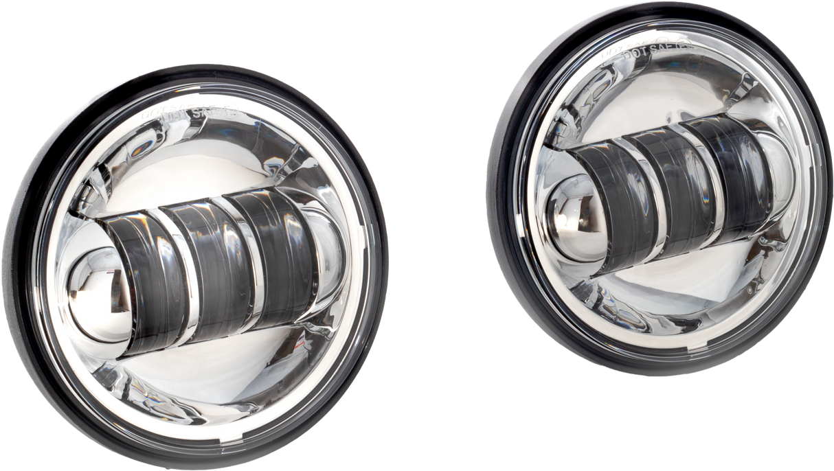 LETRIC LIGHTING CO4.5" Passing Lamps Chrome IndianLLC-ILPL-C
