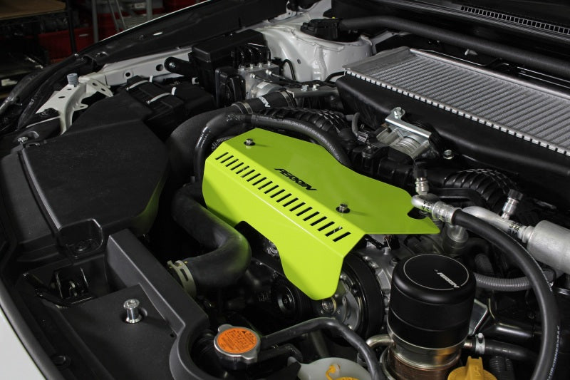 Perrin 2022+ Subaru WRX Pulley Cover - Neon Yellow PSP-ENG-153NY