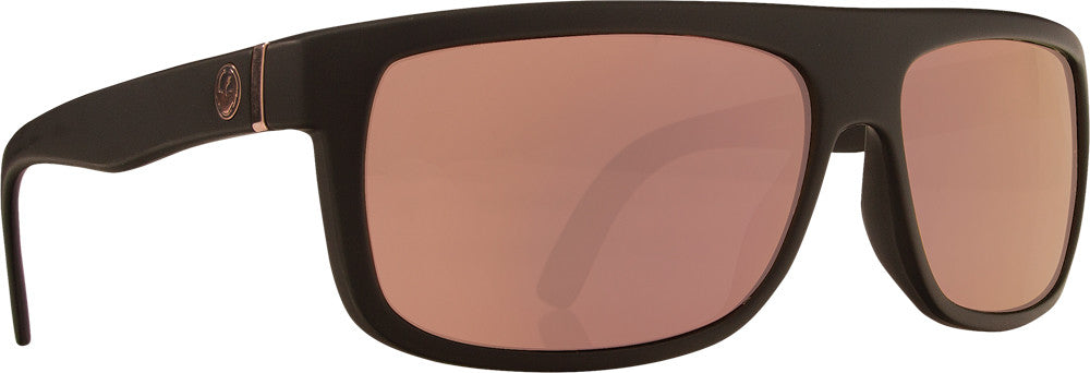 DRAGON Wormser Sunglasses Matte Black W/Rose Gold Lens 720-2227