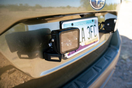 DV8 Offroad Universal License Plate Mount w/ Pod Light Mounts LPBM-03