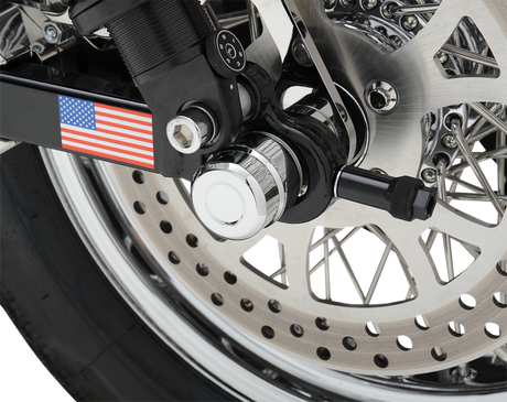 DRAG SPECIALTIES Axle Cap - Rear - Chrome 0214-0832