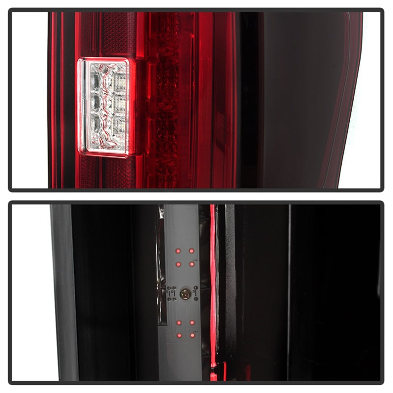 Spyder 17-18 Ford F-250 SD (w/Blind Spot Sensor) LED Tail Lights - Red Clr (ALT-YD-FS17BS-LED-RC) 5085634