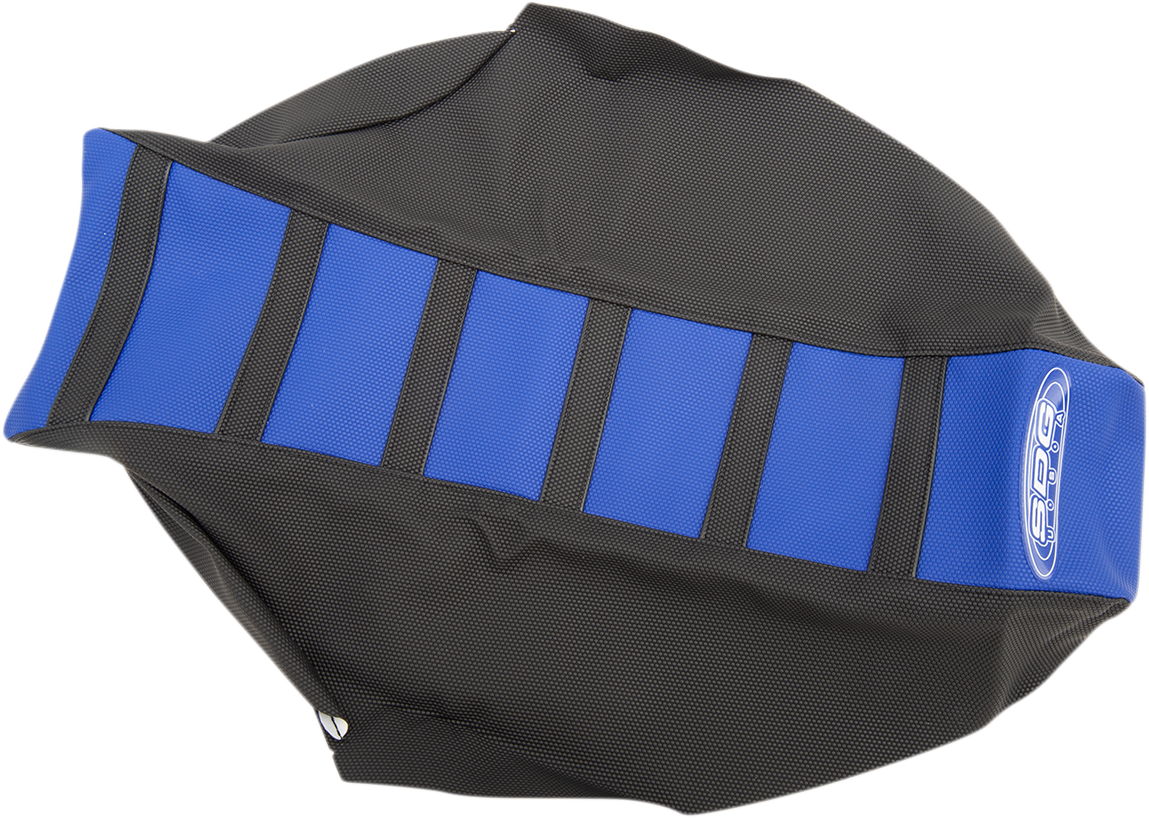 SDG 6-Ribbed Seat Cover - Black Ribs/Blue Top/Black Sides 95945KBK