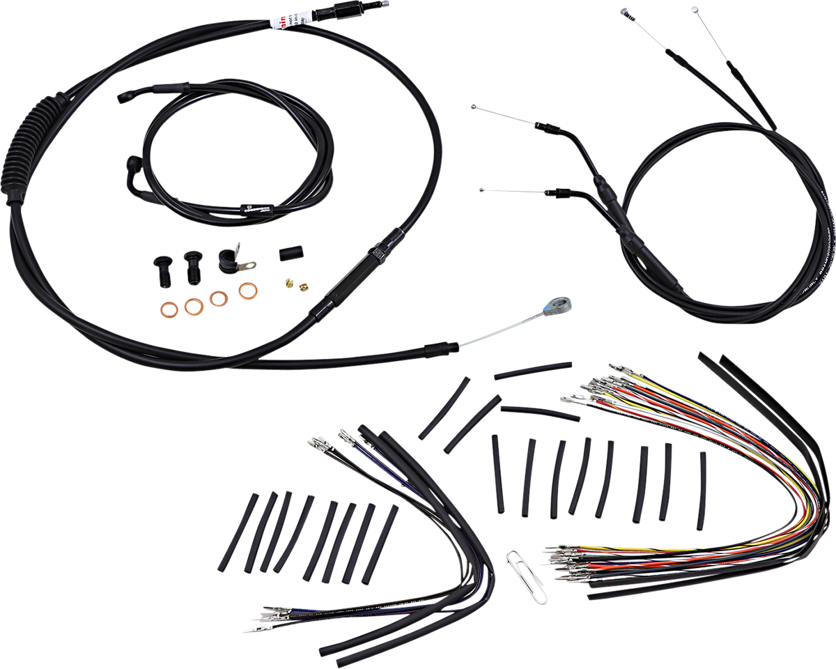 BURLY BRAND Control Kit - 14" Ape Hanger Handlebars B30-1046