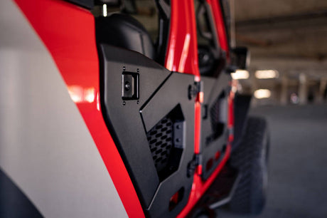 DV8 Offroad 18-22 Jeep Wrangler JL/JT Spec Series Half Doors - Rear Set HDJL-02R