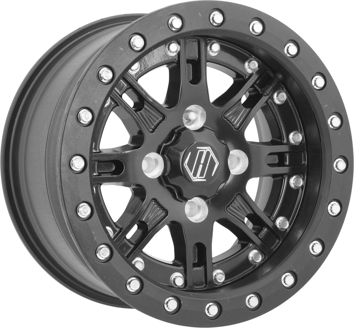 HIPER Desert Rat Wheel Black 14x10 4/110 5+5 1410-YDRBK-55-SBL-BK