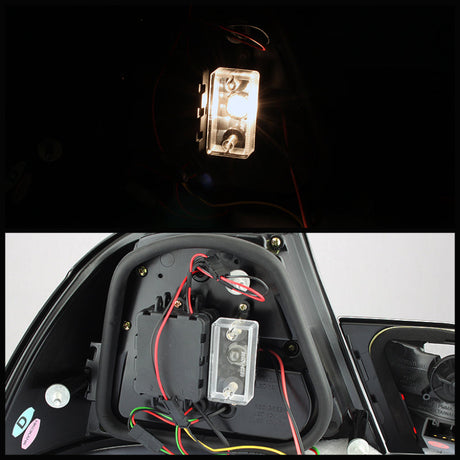 Spyder BMW E46 00-03 2Dr Coupe Light Bar LED Tail Lights Blk ALT-YD-BE4600-LBLED-BK 5073815