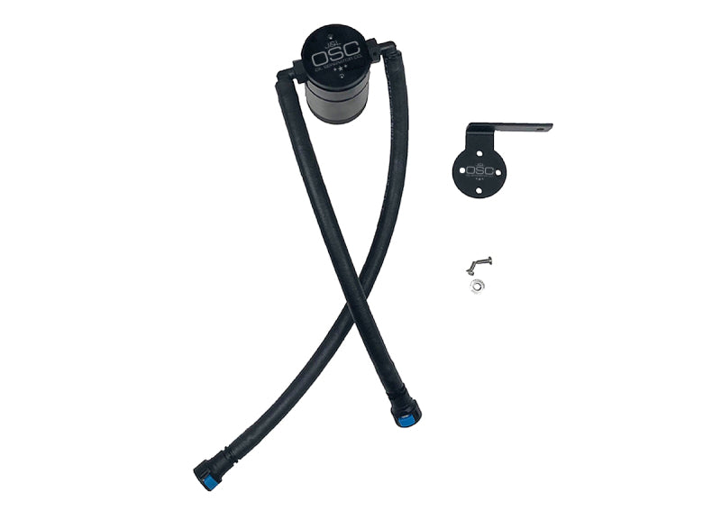 J&amp;L 19-24 Chevrolet Silverado/GMC Sierra 1500 5.3L V8 Driver Side Oil Separator 3.0 - Black Anod 3086D-B