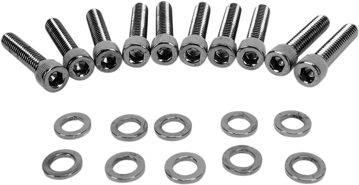 DRAG SPECIALTIES Bolt Kit - Knurled - Camshaft Cover MK373BK