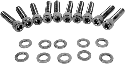 DRAG SPECIALTIES Bolt Kit - Knurled - Camshaft Cover MK373BK