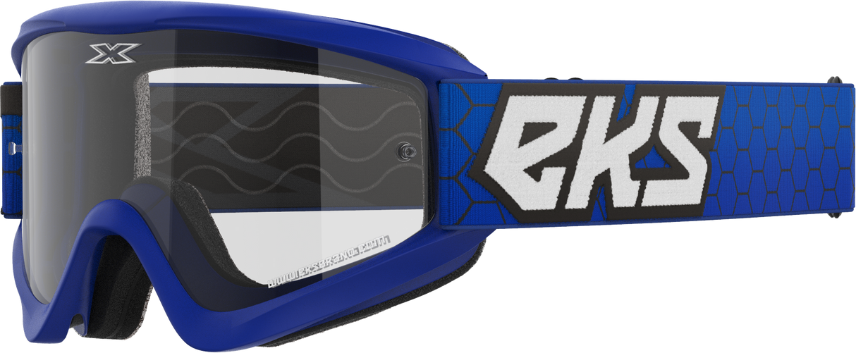 EKS BRAND Flat Out Clear Goggle Royal Blue Clear 067-60460