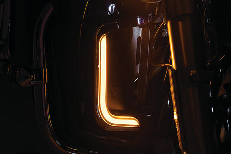 KURYAKYN Lower Fairing Lights - Tracer - Chrome 2956
