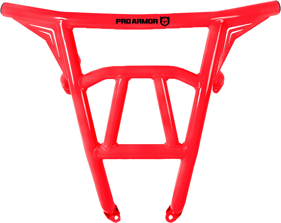 PRO ARMOR Rear Sport Bumper Red Pol P187P361RD