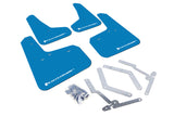 Rally Armor 12-19 Ford Focus (Incl. ST) / 16-19 RS Nitrous Blue UR Mud Flap w/ White Logo MF27-UR-NBL/WH