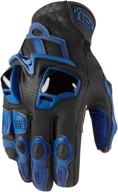 ICON Hypersport™ Short Gloves - Blue - Small 3301-3539