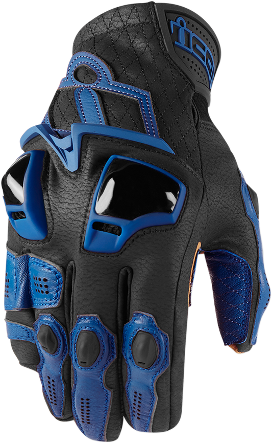 ICON Hypersport™ Short Gloves - Blue - Medium 3301-3540